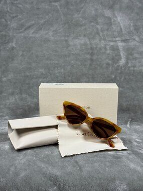 Velvet Canyon Beat Generation Amber Tortoise Sunglasses With UV400 Lenses & Case